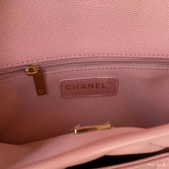 First Bag Ru WITH TOP CHANEL FLAP HANDLE BAG SMALL 0513